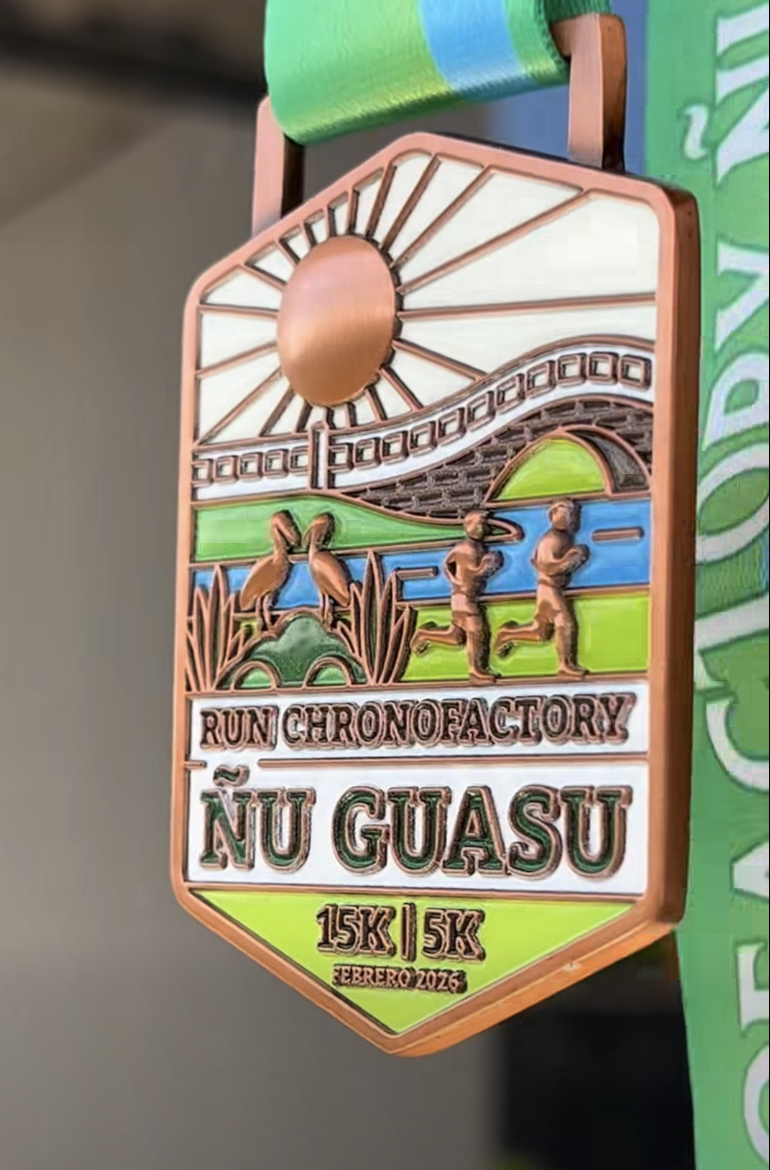 Medalla RUN ChronoFactory Ñu Guasu 15K & 5K Febrero 2026